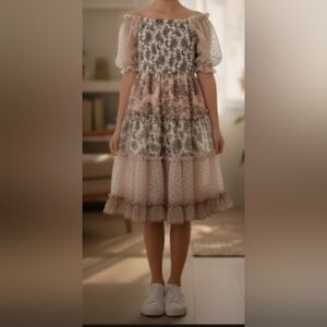 Rare Editions - Tiered Floral Paisley Dress – Size 10